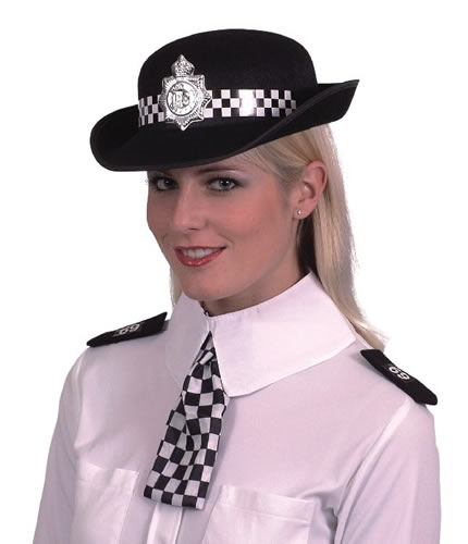 Policewoman Fancy Dress - Wpc Set, Collar, Scarf, Epaulettes
