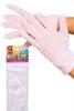  Short White Fabric Gloves 