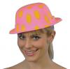  Clown Hats - BOWLER NEON-POLKADOT PVC Bright Colours 