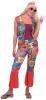  70s Fancy Dress - FLOWER POWER COSTUME, Waistcoat, Pants 