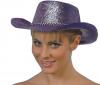  Cowboy Hats - Adult Lilac Cowboy Glitter Hat 