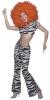  70s Fancy Dress - 70s ZEBRA VELOUR HIP HUGGERS & CROP TOP 