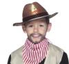 Cowboy Hats - Childrens Brown Cowboy Hat with Cord 