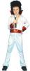  Elvis Fancy Dress - ROCKSTAR COSTUME, White and Red Lurex - LARG 
