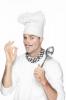  CHEF HAT, WHITE, Fabric 