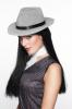  Gangster Hats - GANGSTER HAT, GREY, Velour, Lined 
