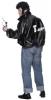  Grease Fancy Dress - T-BIRD JACKET, X-LARGE XL, Black, Leather L 