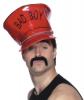  Biker Hats - COMMANDER PVC HAT, Jumbo With Chain 
