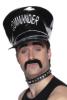  Biker Hats - BAD BOY PVC HAT, Jumbo With Chain 