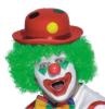  Clown Hats - CLOWN BOWLER, RED FELT, SPOTTED 
