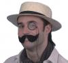  Straw Hats - BOATER STRAW BEST QUALITY, Black Band 